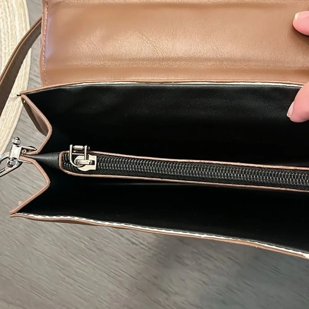 Fashion Rhombus brown quilted‎ crossbody shoulder bag